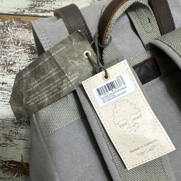 TSD TURTLE RIDGE BACKPACK Leather&Canvas NWT main image 9